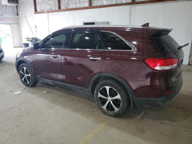 5XYPHDA17HG262111 - 2017 KIA SORENTO EX BURGUNDY photo 2