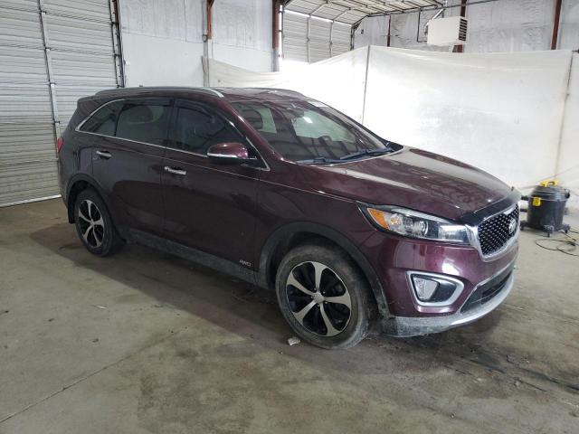 5XYPHDA17HG262111 - 2017 KIA SORENTO EX BURGUNDY photo 4