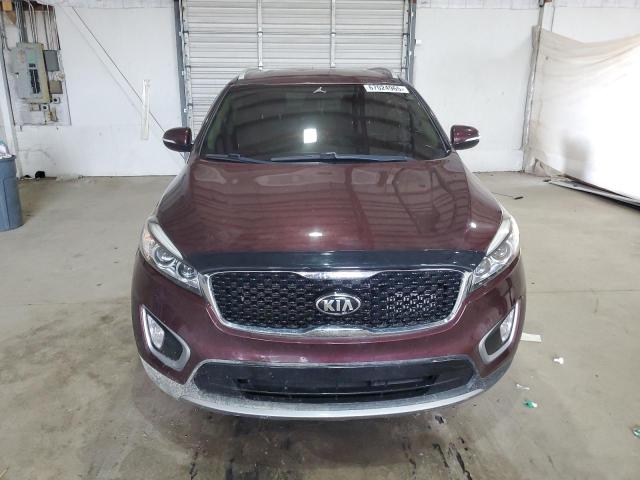 5XYPHDA17HG262111 - 2017 KIA SORENTO EX BURGUNDY photo 5