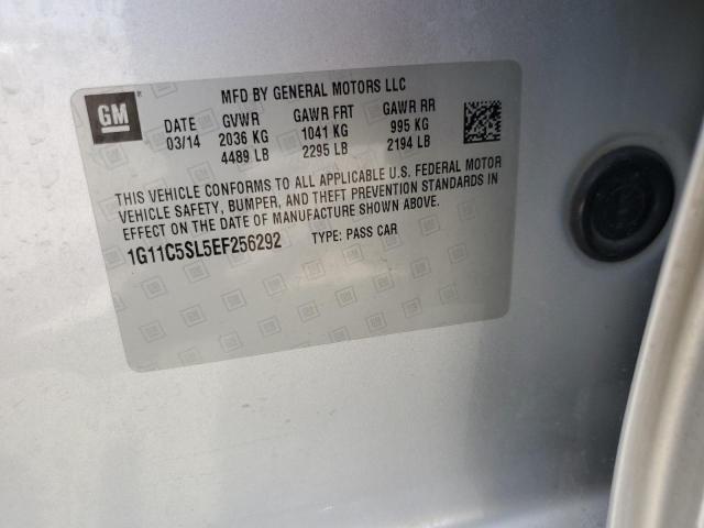 1G11C5SL5EF256292 - 2014 CHEVROLET MALIBU 1LT SILVER photo 13