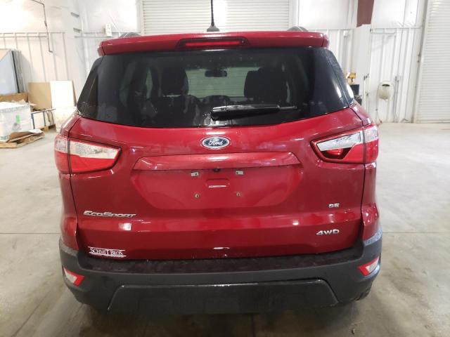 MAJ6S3GL3LC332643 - 2020 FORD ECOSPORT SE RED photo 6