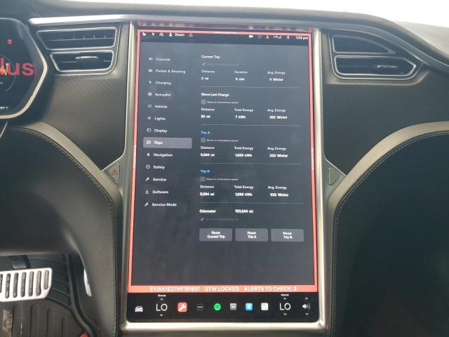 5YJSA1E27HF191631 - 2017 TESLA MODEL S 黑色 照片 9