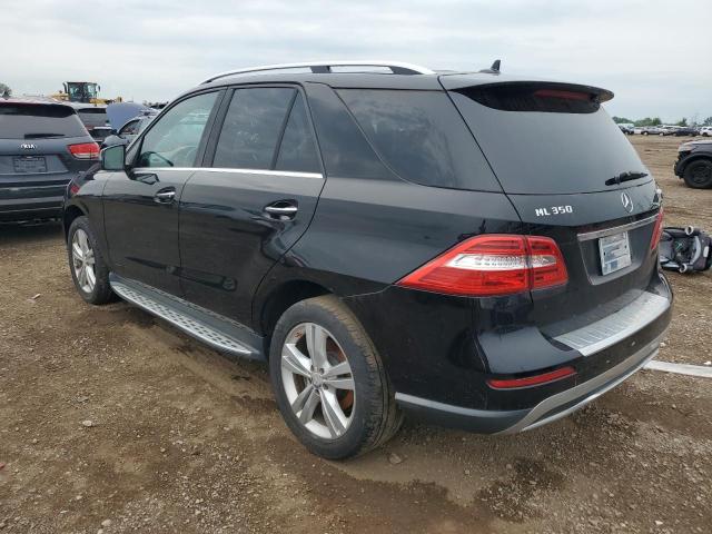 4JGDA5HB3EA420723 - 2014 MERCEDES-BENZ ML 350 4MATIC BLACK photo 2