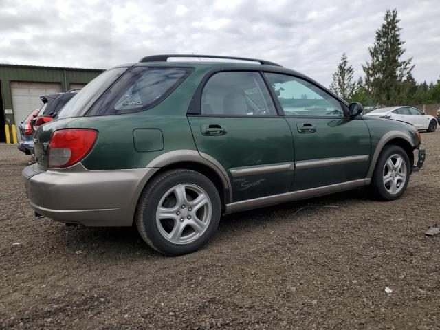 JF1GG68593H809263 - 2003 SUBARU IMPREZA OUTBACK SPORT GREEN photo 3