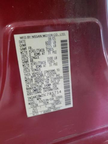 5N1AR18W25C785714 - 2005 NISSAN PATHFINDER LE RED photo 13
