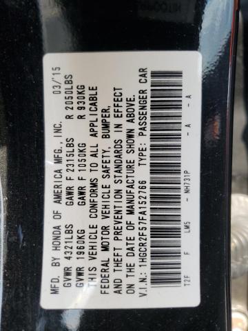 1HGCR2F57FA152766 - 2015 HONDA ACCORD SPORT 石墨色 照片 12