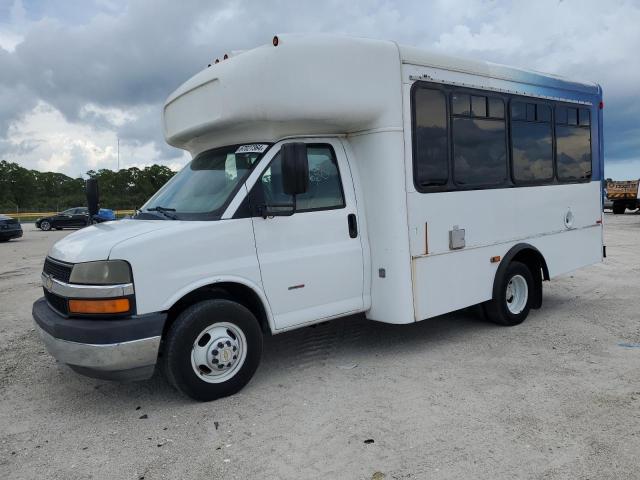 1GB3G2BL1E1153438 - 2014 CHEVROLET EXPRESS G3 WHITE photo 1