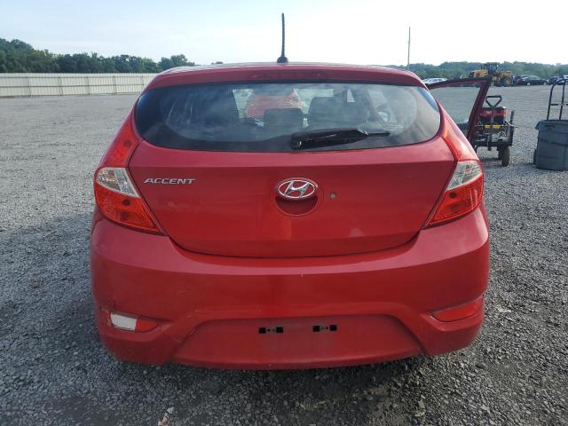 KMHCT5AE9FU215062 - 2015 HYUNDAI ACCENT GS RED photo 6