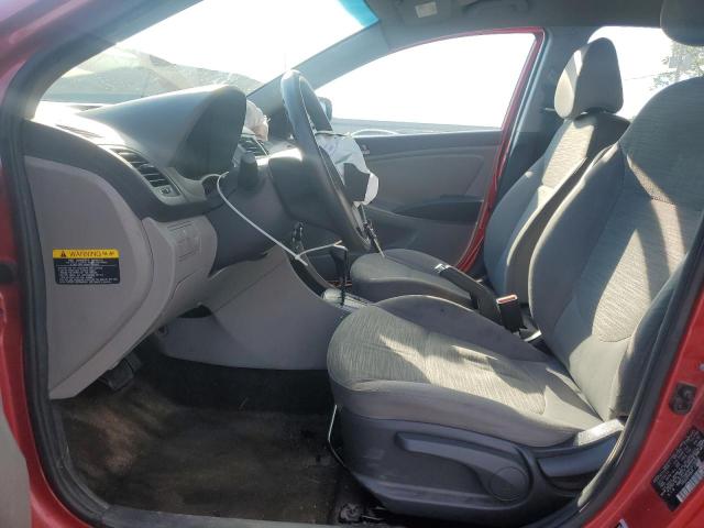 KMHCT5AE9FU215062 - 2015 HYUNDAI ACCENT GS RED photo 7
