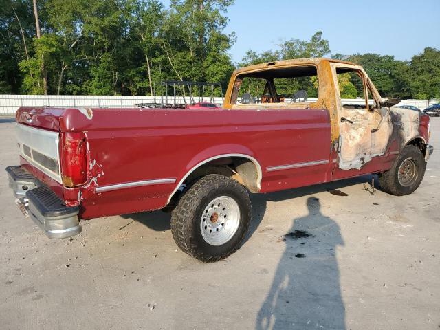 1FTDF15N2PNA42497 - 1993 FORD F150 MAROON photo 3