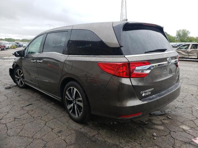 5FNRL6H98KB070743 - 2019 HONDA ODYSSEY ELITE Marrón foto 2