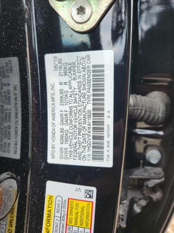 1HGCV1F41KA115820 - 2019 HONDA ACCORD EX BLACK photo 13