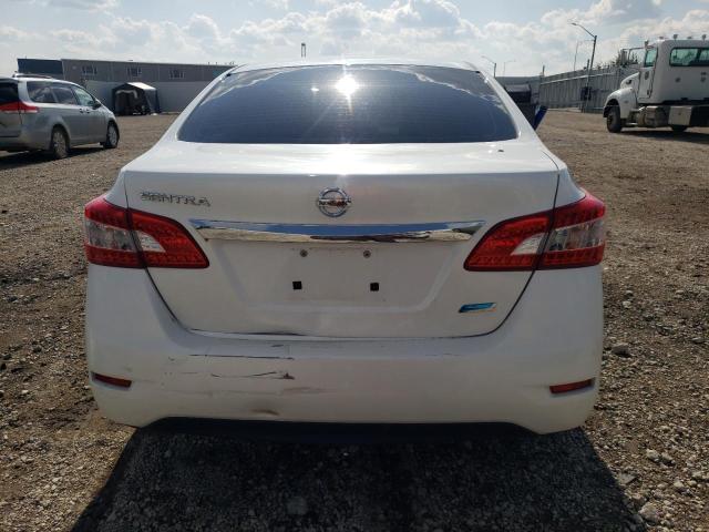 3N1AB7AP9EL665026 - 2014 NISSAN SENTRA S WHITE photo 6