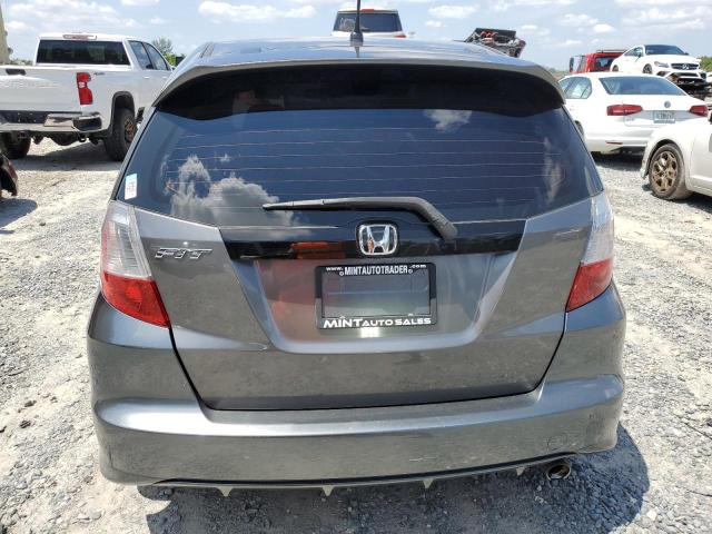 JHMGE8H5XDC011184 - 2013 HONDA FIT SPORT GRAY photo 6