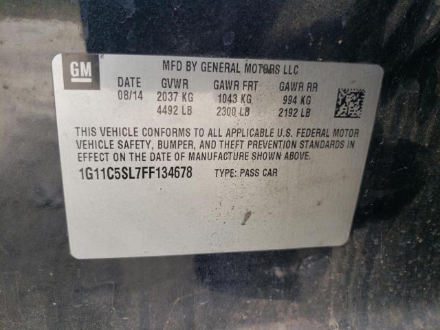 1G11C5SL7FF134678 - 2015 CHEVROLET MALIBU 1LT 黑色 照片 13