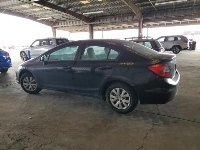 19XFB2F51CE308731 - 2012 HONDA CIVIC LX BLACK photo 2