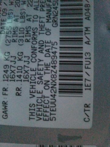 5TEUU42NX8Z489475 - 2008 TOYOTA TACOMA ACCESS CAB Күміс фото 12