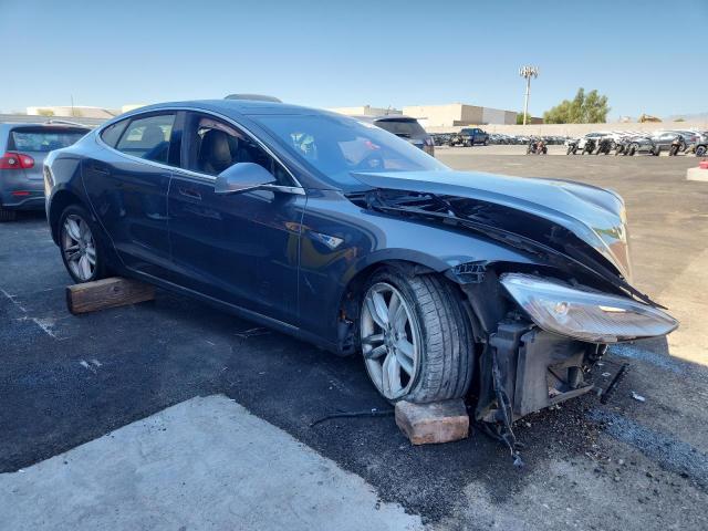 5YJSA1E24FF116267 - 2015 TESLA MODEL S Сұр фото 4