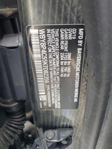 WBY8P4C55K7D82356 - 2019 BMW I3 REX GRAY photo 12