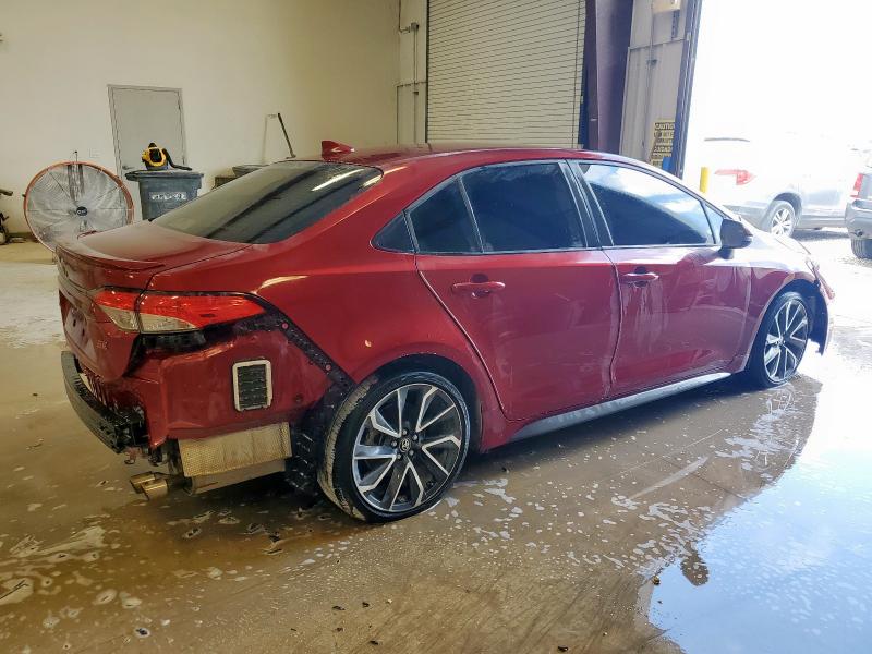 JTDS4MCE9NJ091198 - 2022 TOYOTA COROLLA SE 红色 照片 3