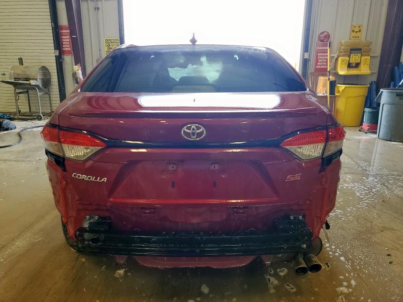 JTDS4MCE9NJ091198 - 2022 TOYOTA COROLLA SE 红色 照片 6