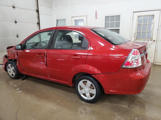 KL1TD5DE1AB105339 - 2010 CHEVROLET AVEO LS RED photo 2