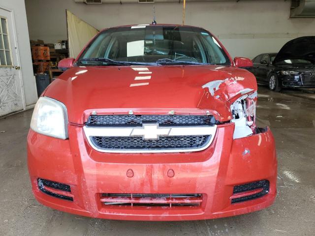KL1TD5DE1AB105339 - 2010 CHEVROLET AVEO LS RED photo 5