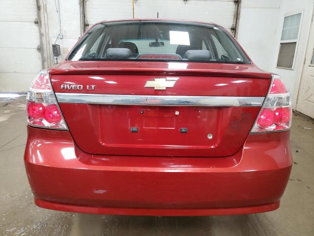 KL1TD5DE1AB105339 - 2010 CHEVROLET AVEO LS RED photo 6