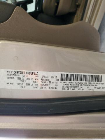 2C4RC1CG1DR683223 - 2013 CHRYSLER TOWN & COU TOURING L GOLD photo 13