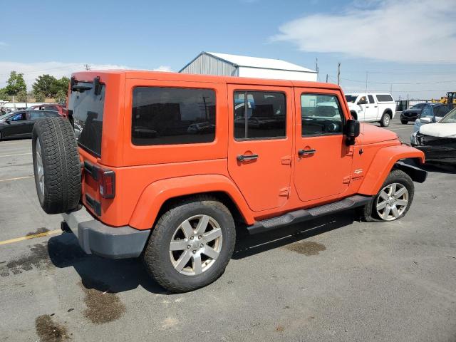 1C4BJWEG7FL593118 - 2015 JEEP WRANGLER U SAHARA ORANGE photo 3
