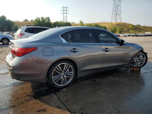 JN1BV7AR9FM410445 - 2015 INFINITI Q50 BASE GRAY photo 3