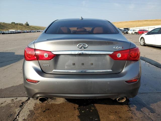JN1BV7AR9FM410445 - 2015 INFINITI Q50 BASE GRAY photo 6
