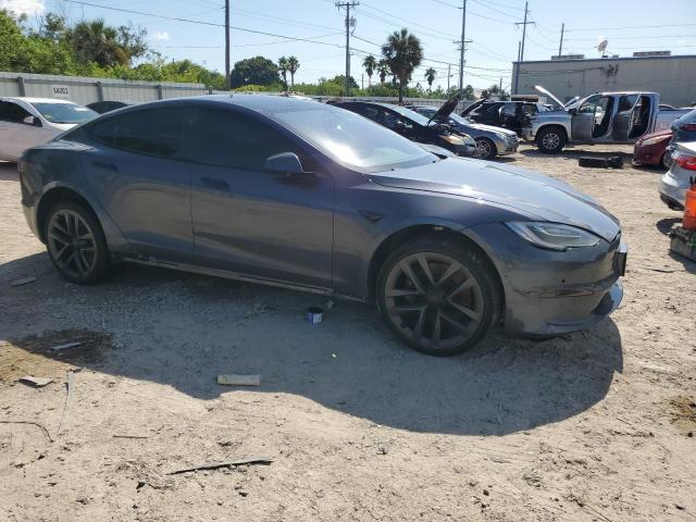 5YJSA1E61MF431043 - 2021 TESLA MODEL S 灰色 照片 4