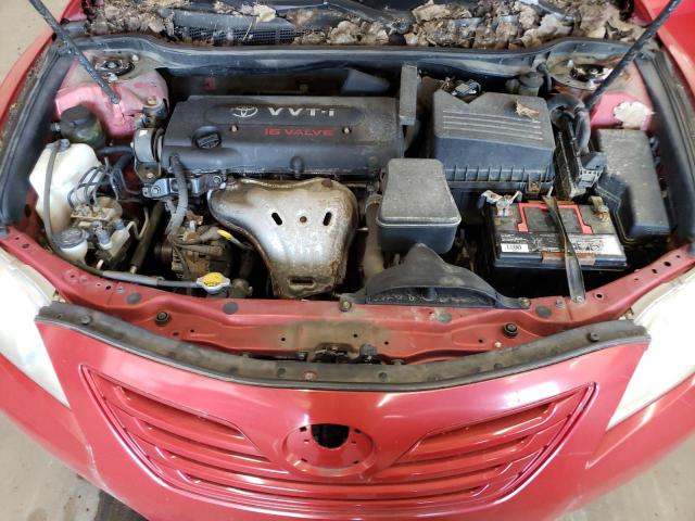 4T1BE46K97U176585 - 2007 TOYOTA CAMRY CE RED photo 11