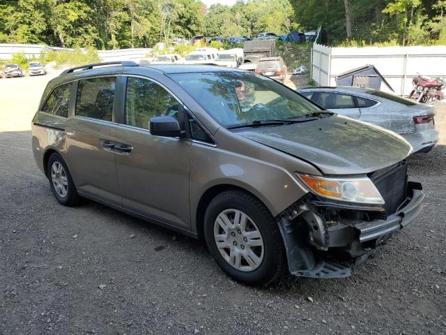 5FNRL5H21DB072771 - 2013 HONDA ODYSSEY LX ნაცრისფერი ფოტო 4