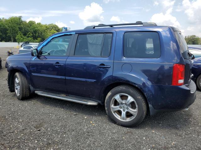 5FNYF4H44EB039635 - 2014 HONDA PILOT EX BLUE photo 2