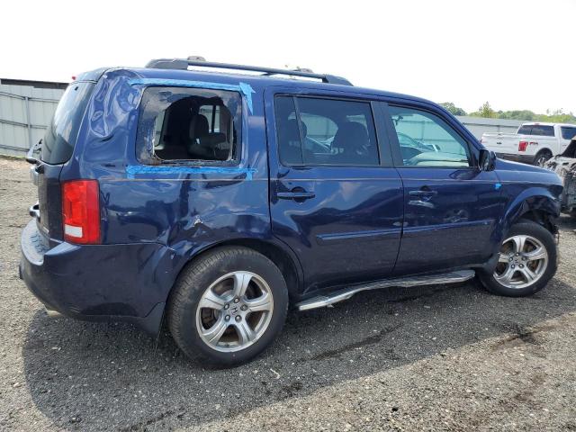 5FNYF4H44EB039635 - 2014 HONDA PILOT EX BLUE photo 3