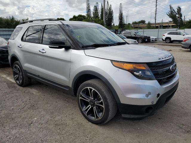 1FM5K8GTXEGB99826 - 2014 FORD EXPLORER SPORT SILVER photo 4