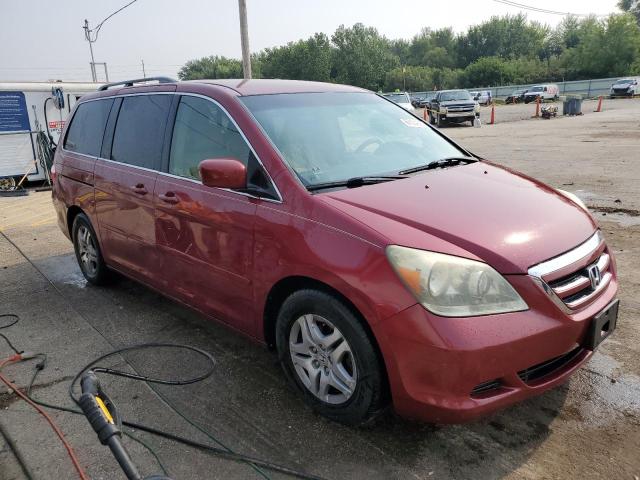 5FNRL38465B108090 - 2005 HONDA ODYSSEY EX RED photo 4