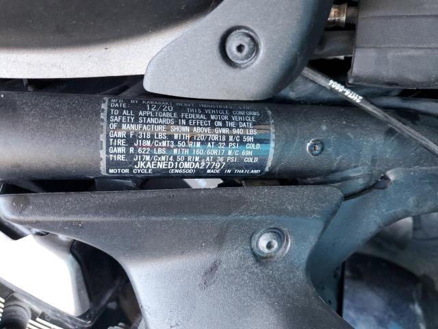 JKAENED10MDA27797 - 2021 KAWASAKI EN650 D Gris foto 8