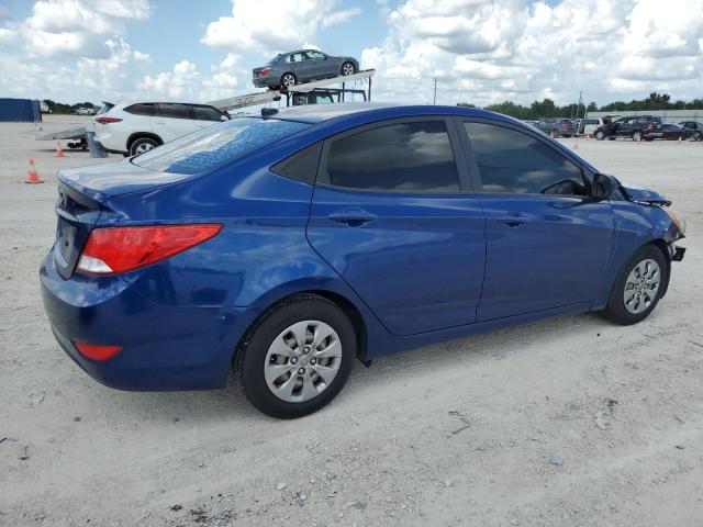 KMHCT4AEXGU965873 - 2016 HYUNDAI ACCENT SE BLUE photo 3