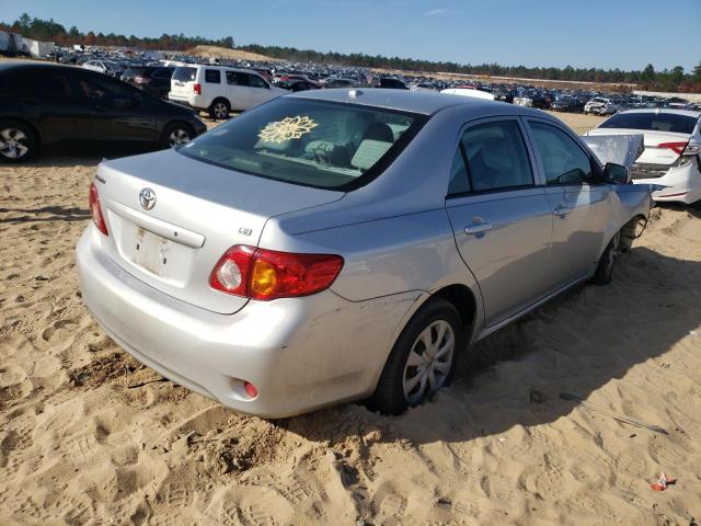 JTDBL40E099031521 - 2009 TOYOTA COROLLA BASE SILVER photo 4