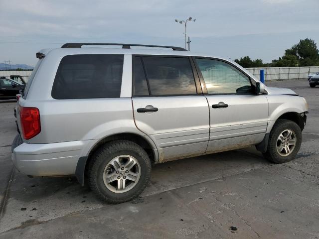 2HKYF18593H502195 - 2003 HONDA PILOT EXL SILVER photo 3