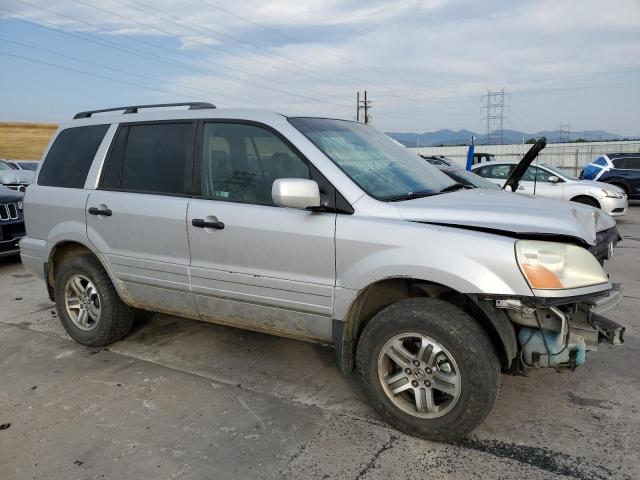 2HKYF18593H502195 - 2003 HONDA PILOT EXL SILVER photo 4