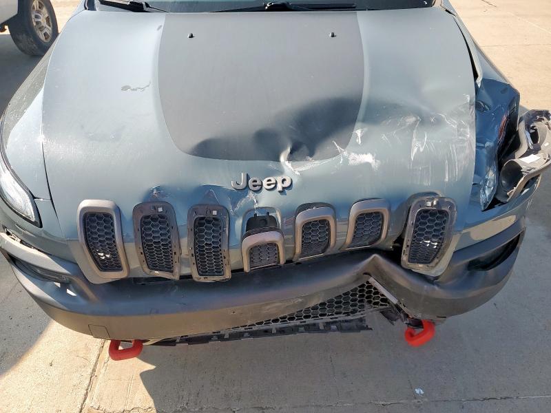 1C4PJMBS0FW752532 - 2015 JEEP CHEROKEE TRAILHAWK GRAY photo 12