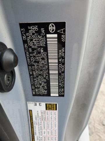 JTKJF5C76E3066592 - 2014 TOYOTA SCION TC ვერცხლისფერი ფოტო 13