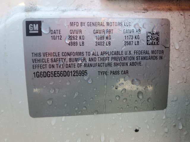 1G6DG5E56D0125995 - 2013 CADILLAC CTS LUXURY COLLECTION أبيض صورة 13