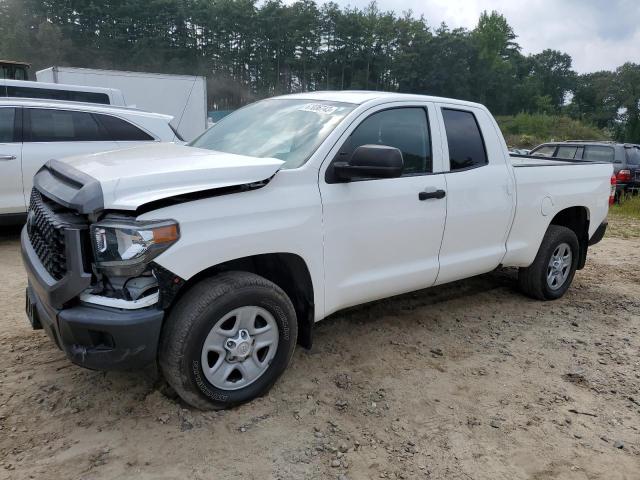 5TFUM5F16KX080868 - 2019 TOYOTA TUNDRA DOUBLE CAB SR/SR5 WHITE photo 1