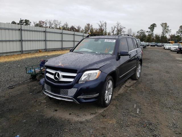 WDCGG8JB6DG150551 - 2013 MERCEDES-BENZ GLK 350 4MATIC BLUE photo 2