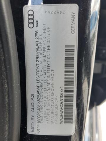 WAUHGAFC0EN106784 - 2014 AUDI A6 PRESTIGE შავი ფოტო 12